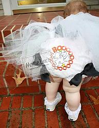 Halloween Boo Bloomers / Diaper Cover with Bows