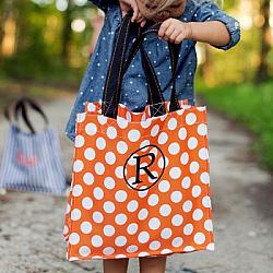 Halloween Tote with Name or Initial(s)