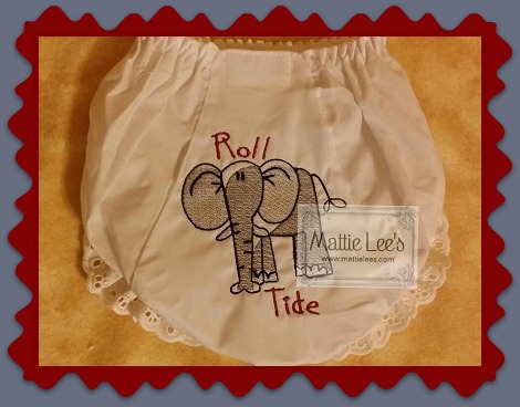 Roll Tide Bloomers / Diaper Cover