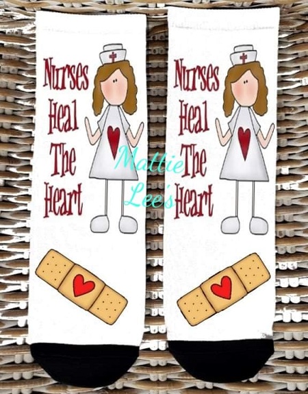 Socks - Nurses Heal The Heart