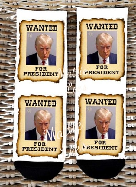 Socks - Wanted For President. Trump