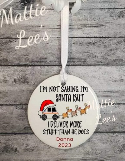 I'm Not Saying I'm Santa. Mail Carrier. - Ceramic