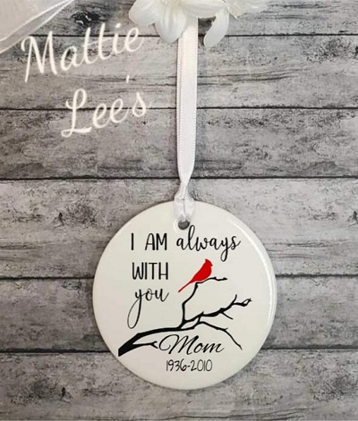 I Am Always With You Ornament - Ceramic