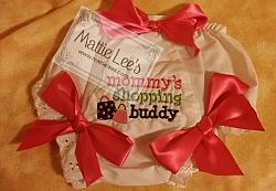 Mommy's Shopping Buddy Bloomers / Diaper Cover with Bows