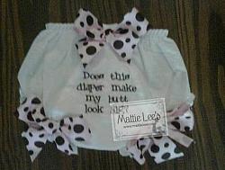 Does This Diaper... Bloomers / Diaper Cover with Bows