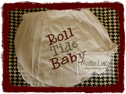 Roll Tide Baby Bloomers / Diaper Cover